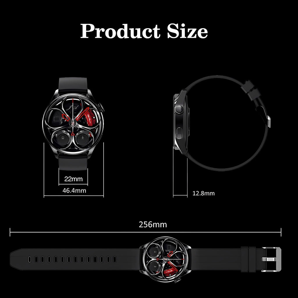 Smart Waterproof Fitness Tracker Watch with Heart Rate Monitor and Alexa Compatibility for iPhone and Android