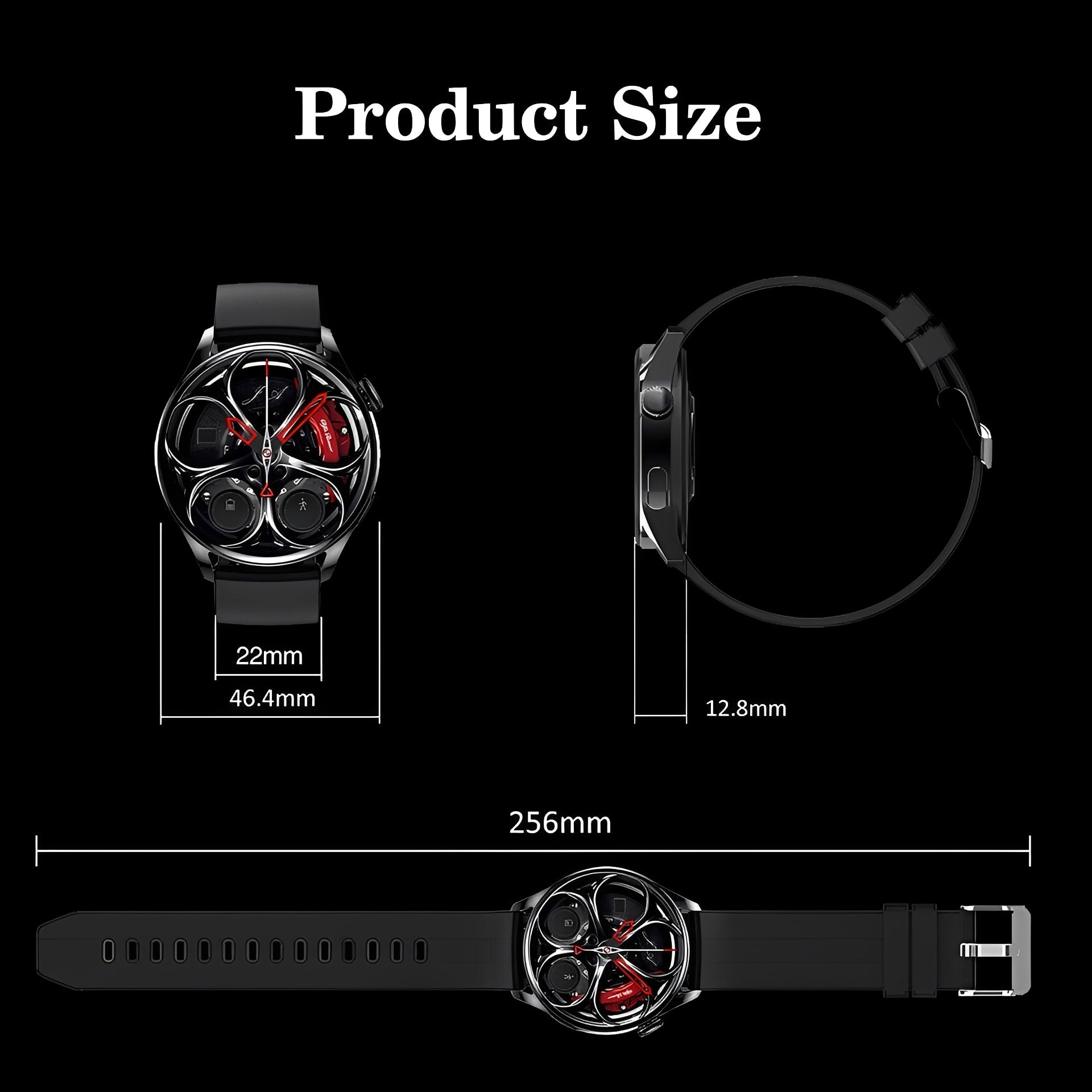 Smart Waterproof Fitness Tracker Watch with Heart Rate Monitor and Alexa Compatibility for iPhone and Android