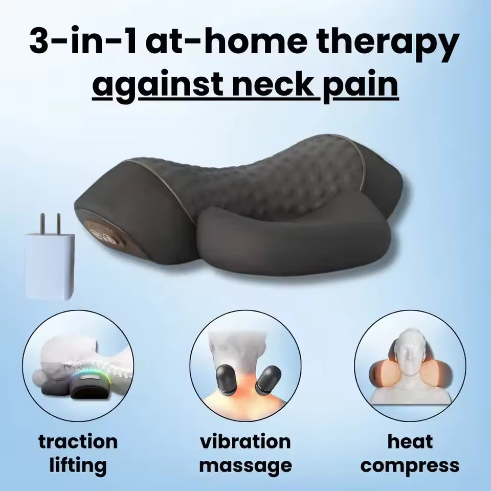 Experience Ultimate Relief with the Alivixe 3-in-1 Neck Massager: Your Personal Chiropractor, Massage Therapist, and Heat Wrap