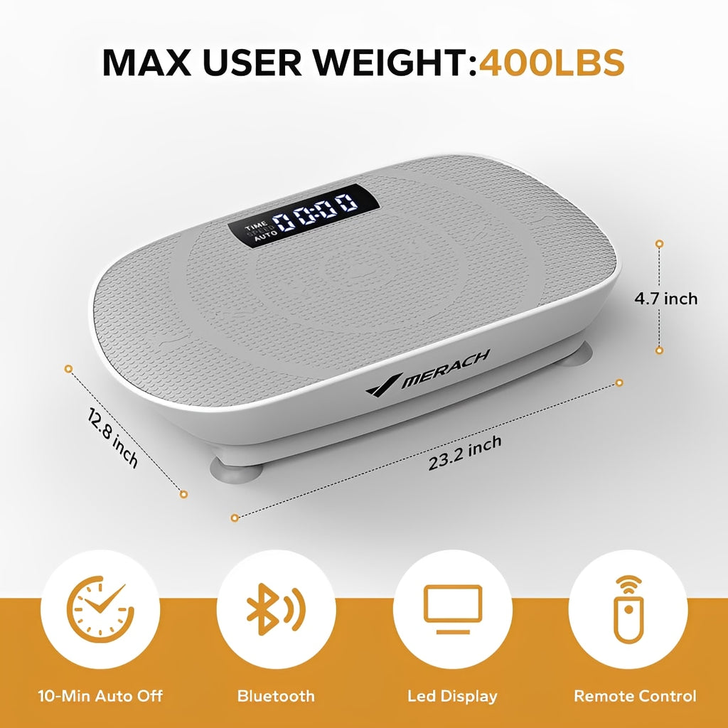 Transform Your Fitness Routine with the Vibrating Plate Muscle Toner – Whole Body Exercise Machine with Remote Control