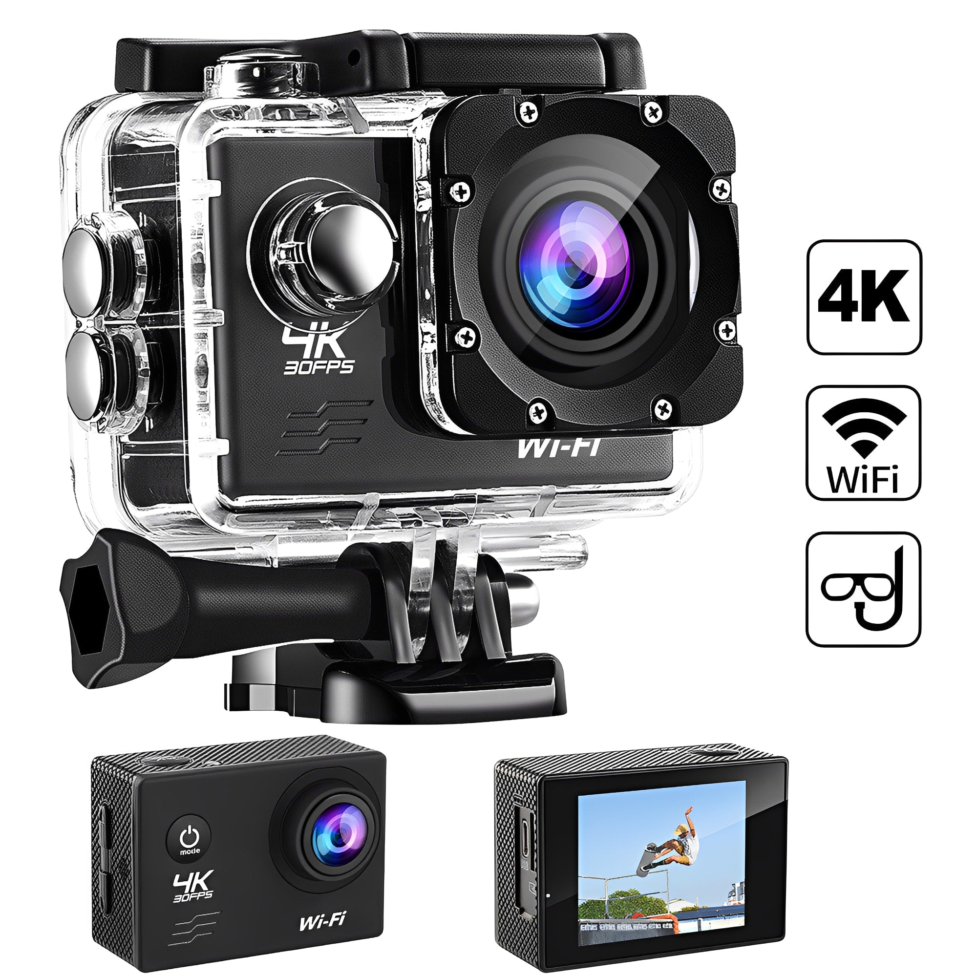 Capture Every Adventure with Our 4K Waterproof Action Camera - Perfect for Sports and Diving!