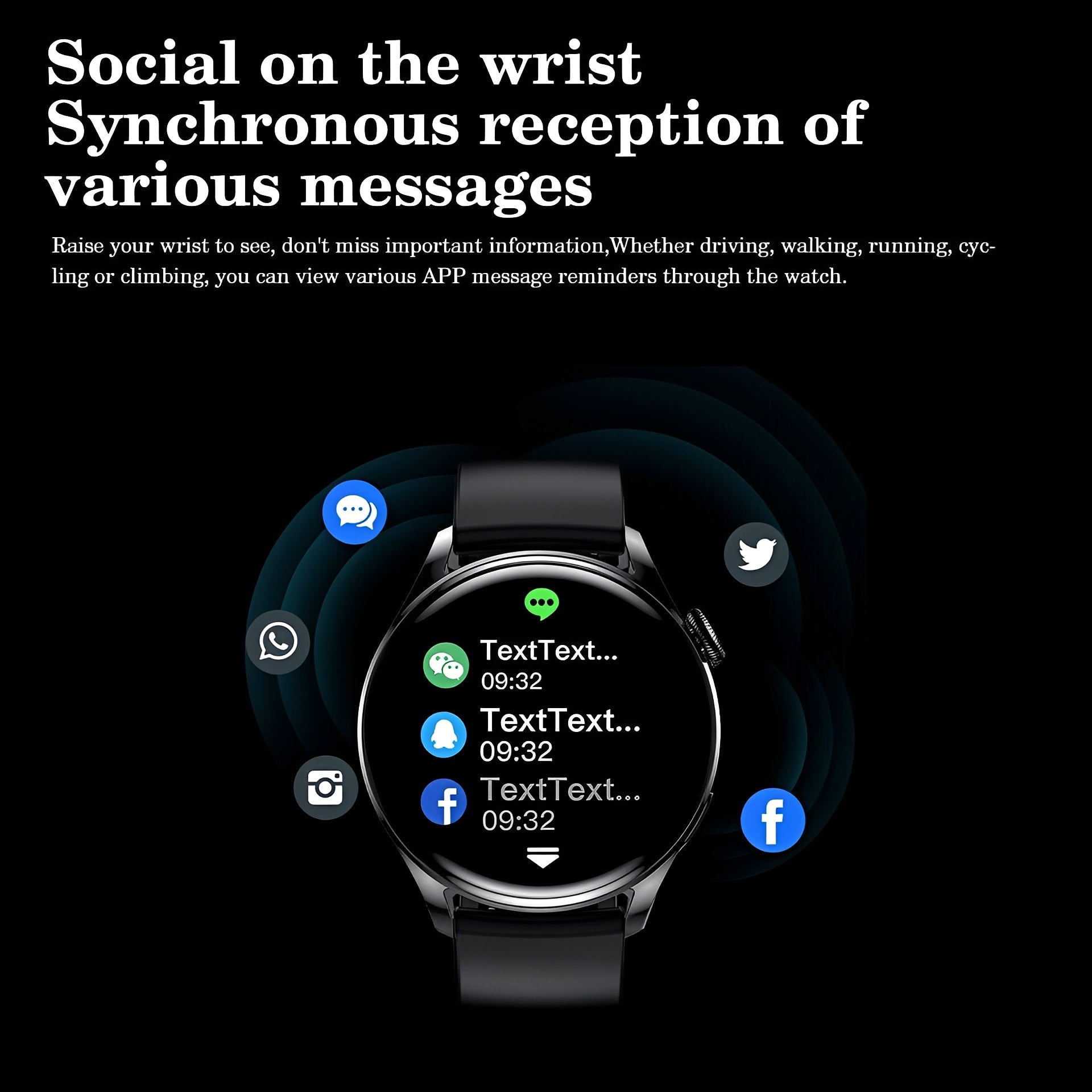 Smart Waterproof Fitness Tracker Watch with Heart Rate Monitor and Alexa Compatibility for iPhone and Android