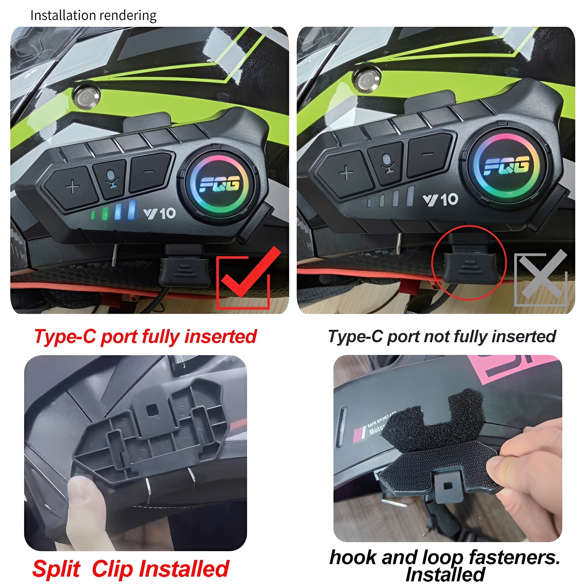 Experience the Ultimate Freedom with Our Bluetooth 5.3 Waterproof Motorcycle Helmet Headset - Hands-Free Calling and Music on the Go!