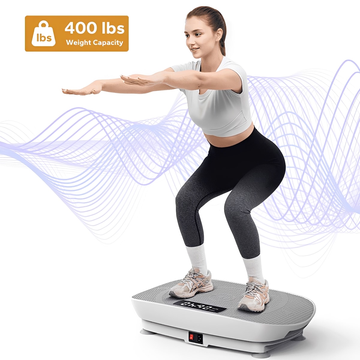Transform Your Fitness Routine with the Vibrating Plate Muscle Toner – Whole Body Exercise Machine with Remote Control