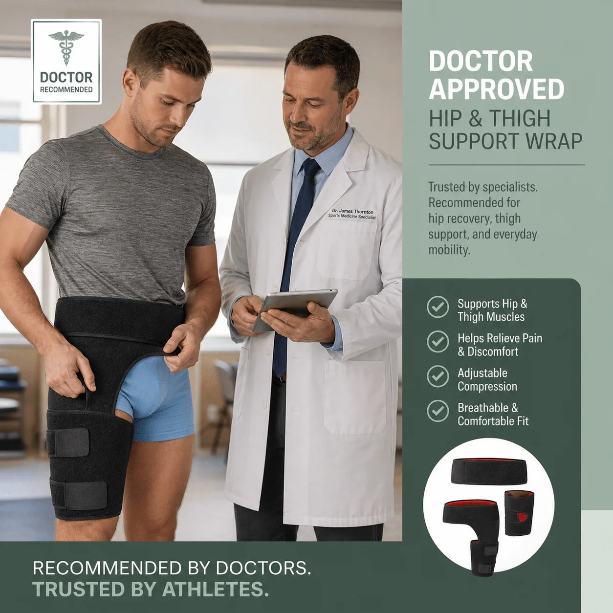 Relieviocare™ Sciatirelief Pro - Advanced Hip & Sciatic Nerve Compression Support