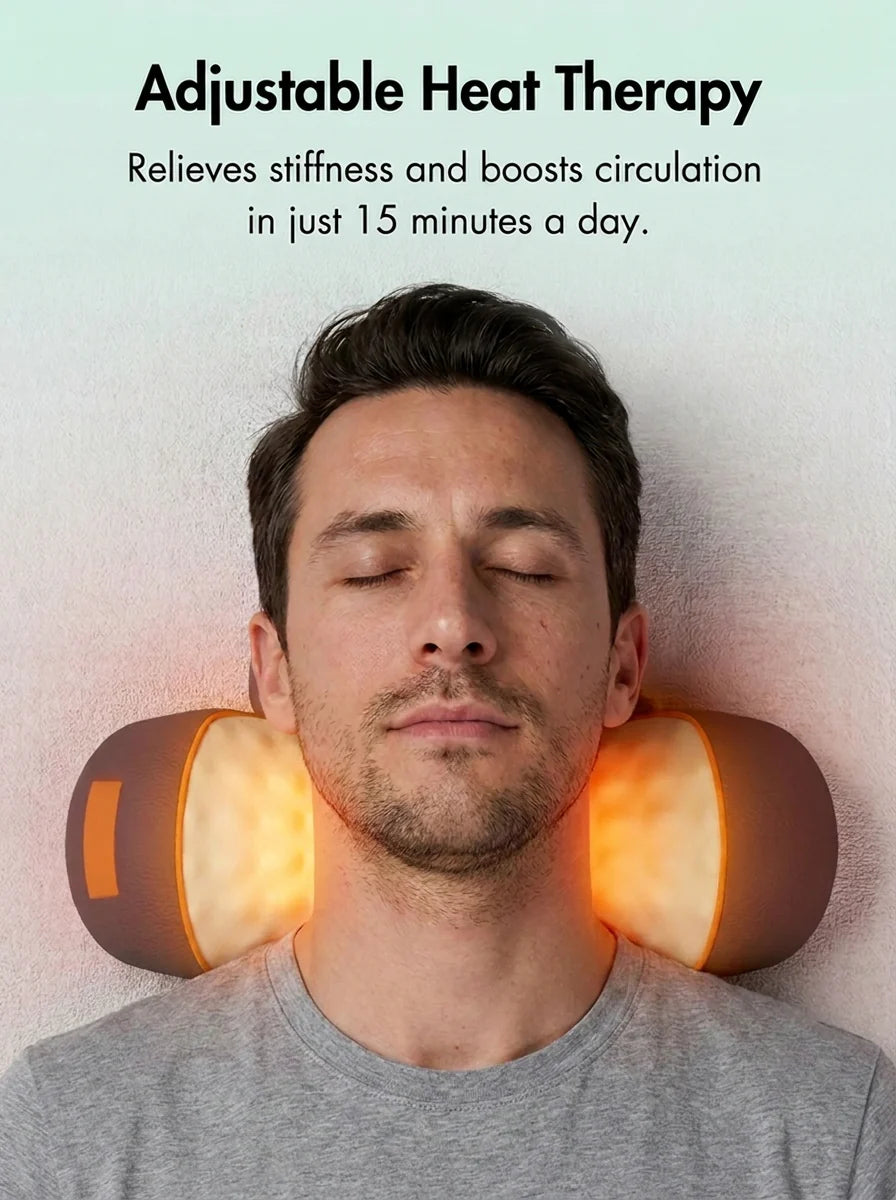 Experience Ultimate Relief with the Alivixe 3-in-1 Neck Massager: Your Personal Chiropractor, Massage Therapist, and Heat Wrap