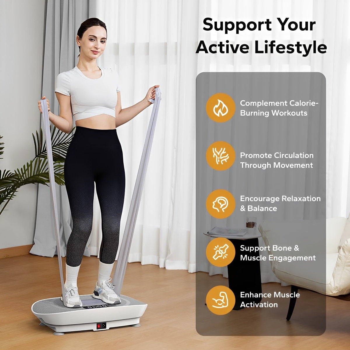 Transform Your Fitness Routine with the Vibrating Plate Muscle Toner – Whole Body Exercise Machine with Remote Control