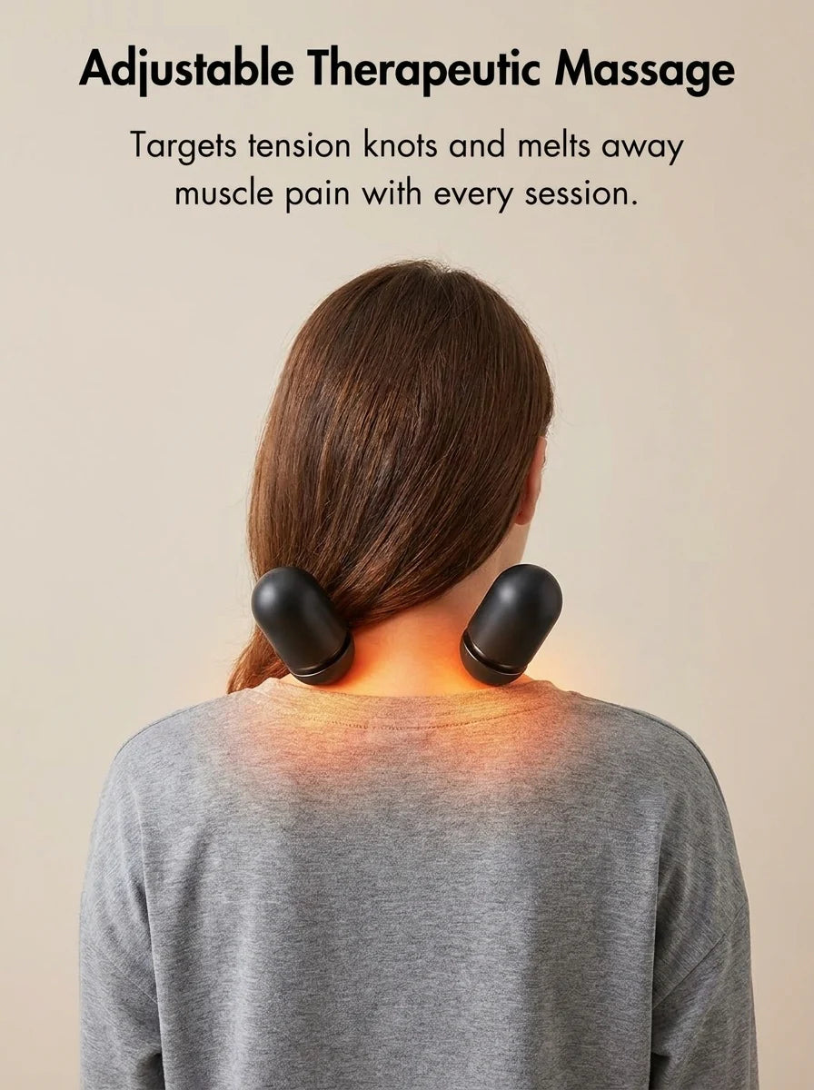 Experience Ultimate Relief with the Alivixe 3-in-1 Neck Massager: Your Personal Chiropractor, Massage Therapist, and Heat Wrap